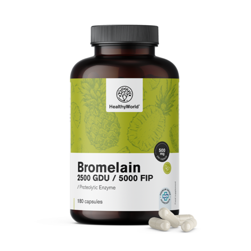 Bromélaïne 500 mg, 180 gélules