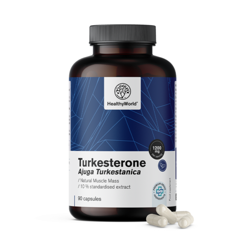 Turkestérone 1200 mg, 90 gélules 