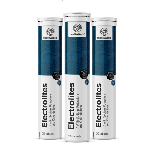 3x Électrolytes - comprimés effervescents, ensemble 60 comprimés effervescents
