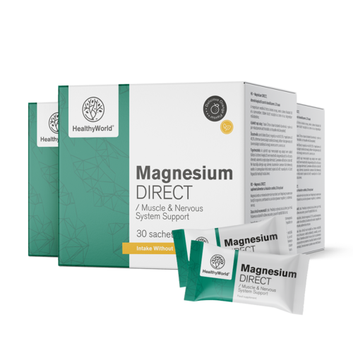 3x Magnésium DIRECT 400 mg, ensemble 90 sachets
