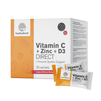 Vitamine C 500 + Zinc + D3 DIRECT saveur pomme