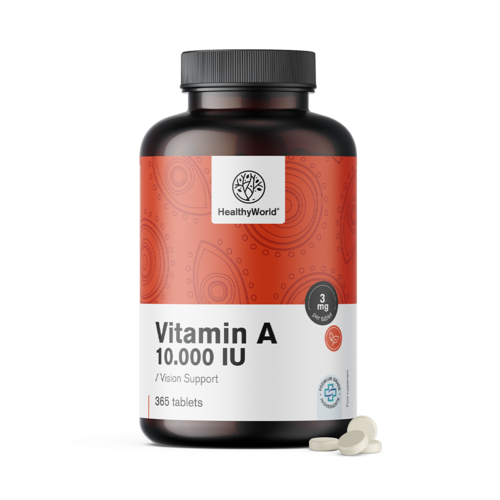 Vitamine A 10 000 UI, 365 comprimés