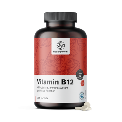Vitamine B12 500 µg, 365 comprimés