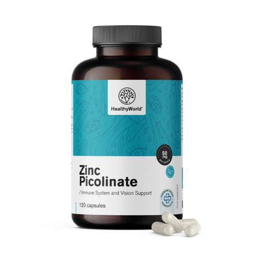Picolinate de zinc 50 mg, 120 gélules