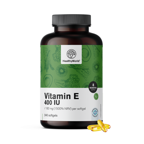 Vitamine E 400 ui, 240 gélules molles