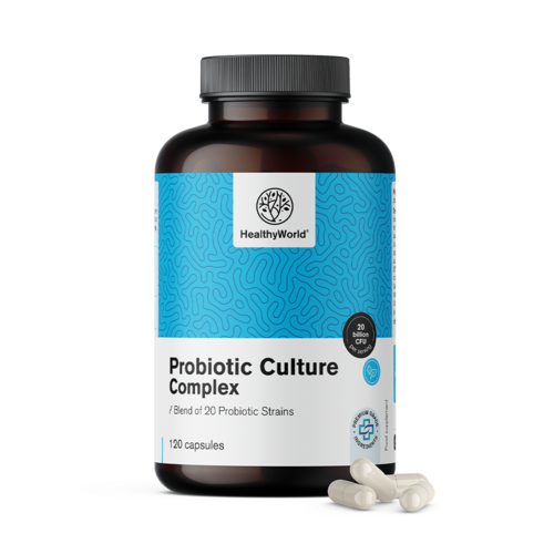 Probiotic Culture - complexe de cultures microbiologiques, 120 gélules