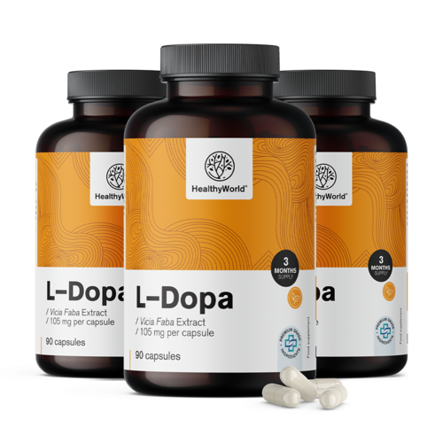 3x L-dopa 105 mg - extrait de féverole, ensemble 270 gélules