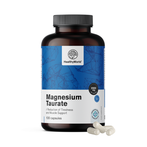 Taurate de magnésium 2000 mg, 120 gélules