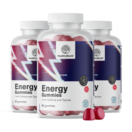 3x Energy - Gummies pour stimuler l'énergie, ensemble 270 gummies