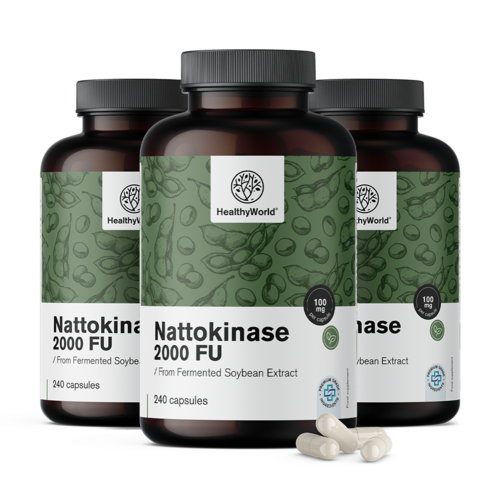 3x Nattokinase 2000 UF, ensemble 720 gélules