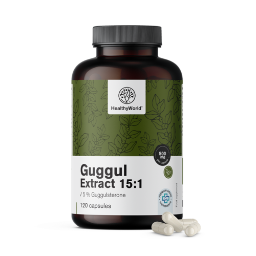 Guggul 500 mg - extrait 15:1, 120 gélules