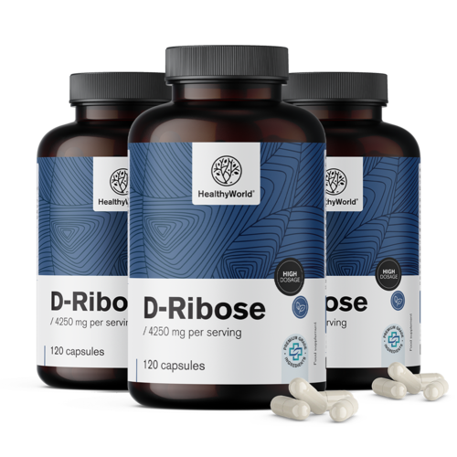 3x D-ribose 850 mg, ensemble 360 gélules