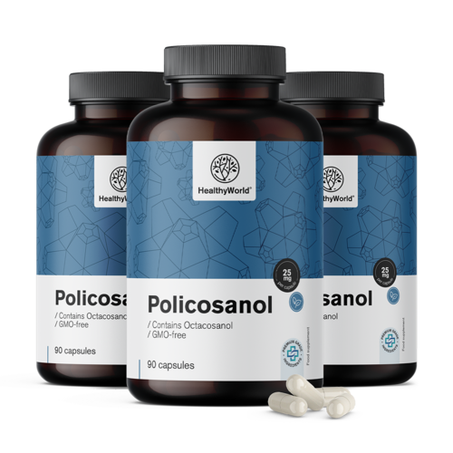3x Policosanol 25 mg, ensemble 270 gélules