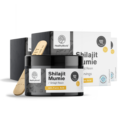 3x Shilajit Mumie 600 mg - résine, ensemble 90 g