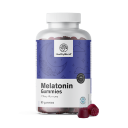 Mélatonine 1 mg – gummies avec hormone naturelle, 90 gummies