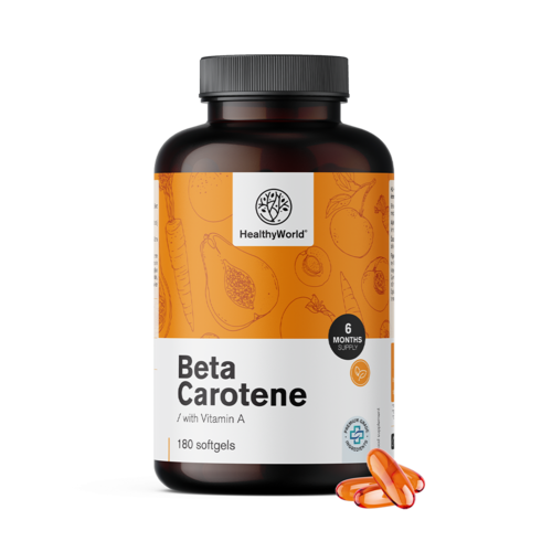 Bêta-carotène 125 000 UI, 180 gélules molles