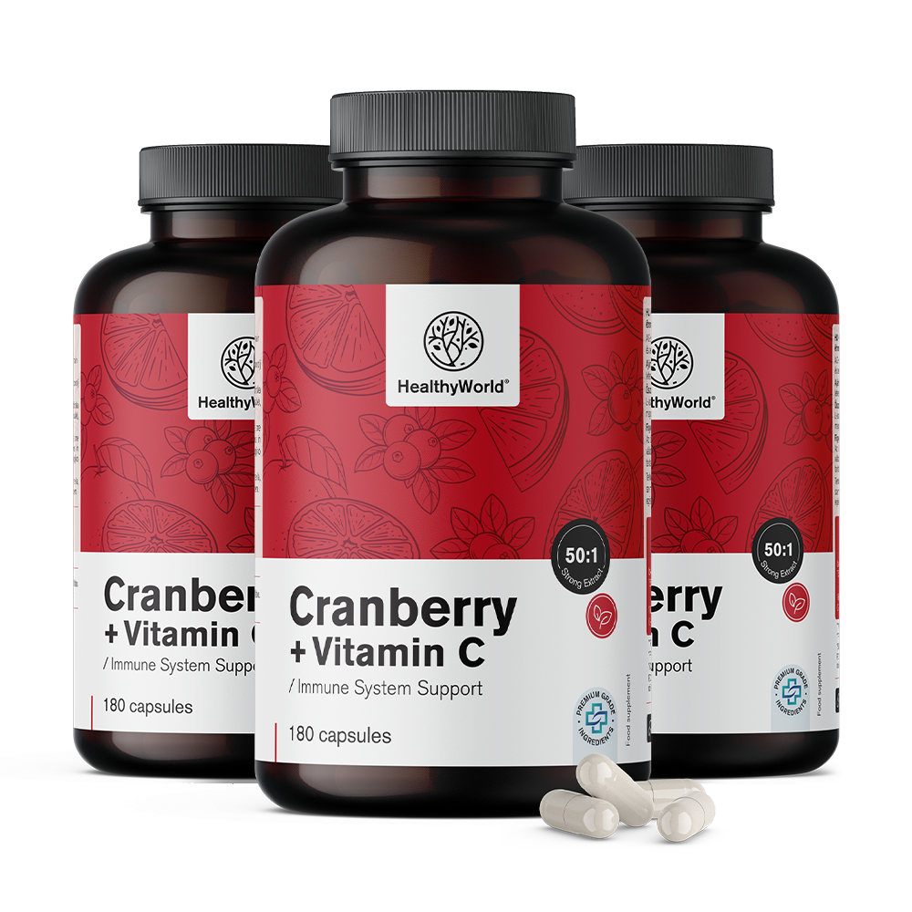 3x Extrait de canneberge avec vitamine C Izvleček brusnice z vitaminom C