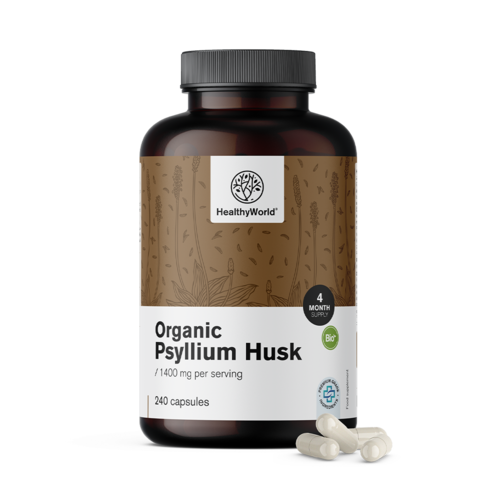 BIO Psyllium (Plantain des Indes) 1400 mg, 240 gélules
