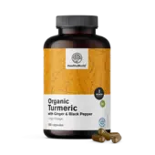 BIO Curcuma 1440 mg – avec gingembre et poivre noir, 180 gélules