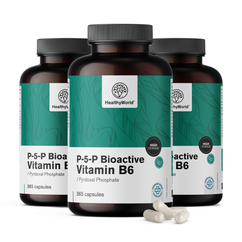 3x P-5-P - Vitamine B6 bioactive, ensemble 1095 gélules