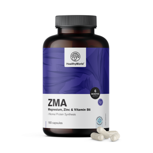 ZMA – magnésium, zinc et B6, 180 gélules
