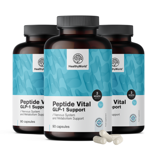 3x Peptide Vital, complexe GLP-1, ensemble 270 gélules