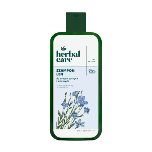 Shampooing pour cheveux secs et abîmés au lin, 330 ml