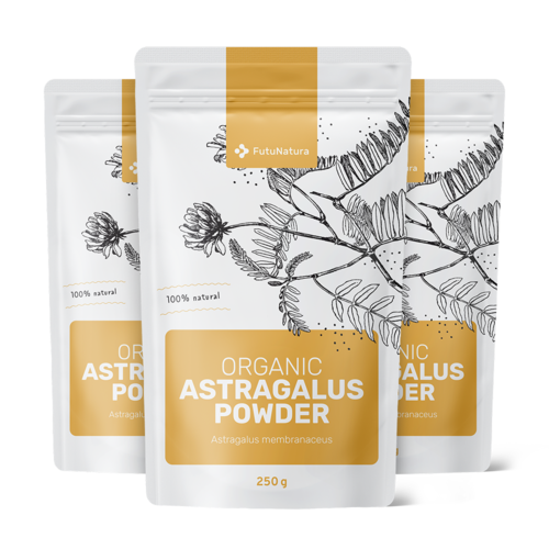 3x Astragalus BIO en poudre, ensemble 750 g