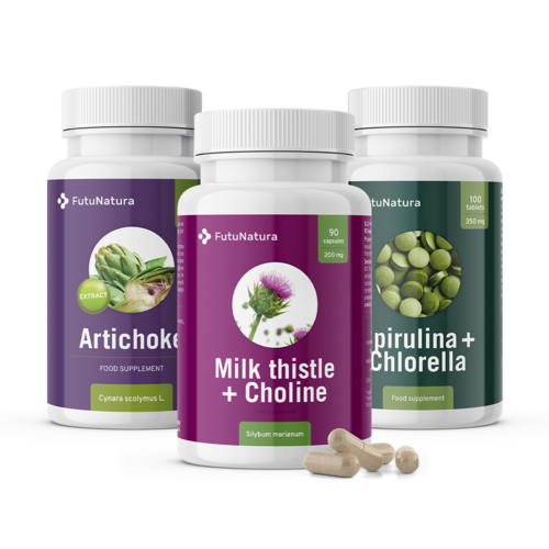 DETOX: Chardon Marie + Artichaut + Algues Spiruline, kit