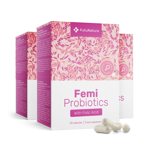 3x Femi Probiotics - pour les femmes, ensemble 60 gélules