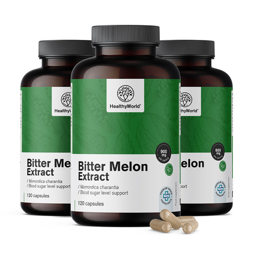3x Melon amer 900 mg, ensemble 360 gélules