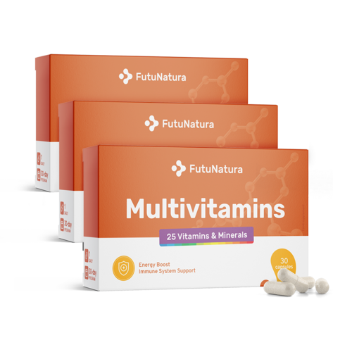 3x Multivitamines, ensemble 90 gélules 