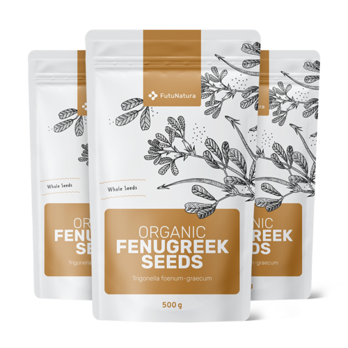 3x Graines de fenugrec BIO, ensemble 1500 g