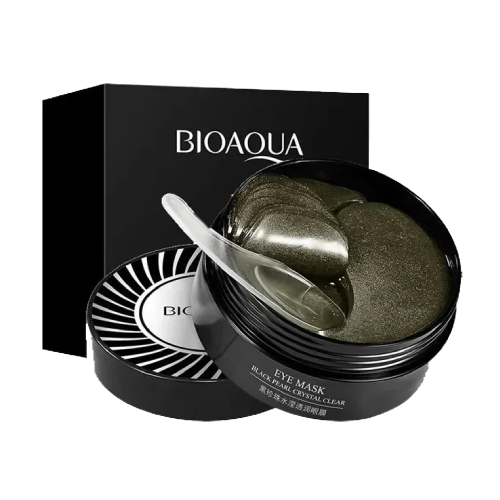 Masque hydratant pour le contour des yeux - perles noires, 60 feuilles