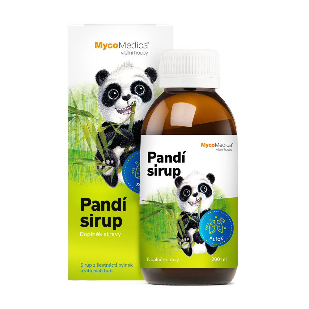 Complément alimentaire liquide pour enfants Panda - voies respiratoires.
