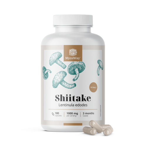 Shiitake 1000 mg - extrait, 180 gélules