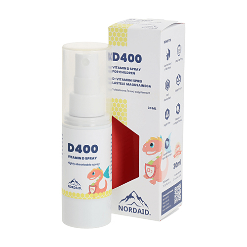 Vitamine D3 pour enfants, 400 u.i. - spray