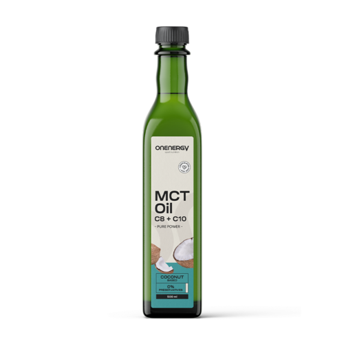 MCT C8:C10 Huile de noix de coco Premium, 500 ml