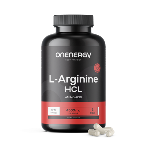 L-arginine HCL 4500 mg, 365 gélules
