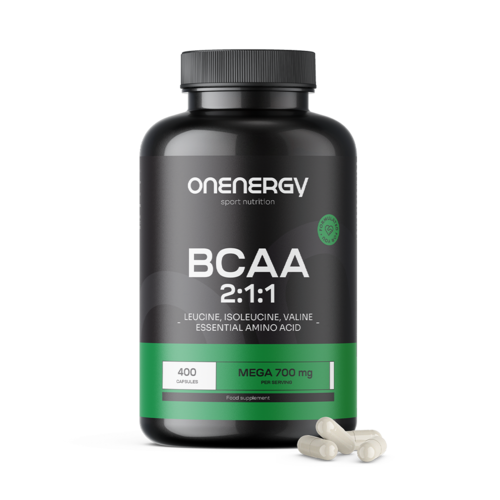 BCAA 2:1:1 Mega 700 mg, 400 gélules
