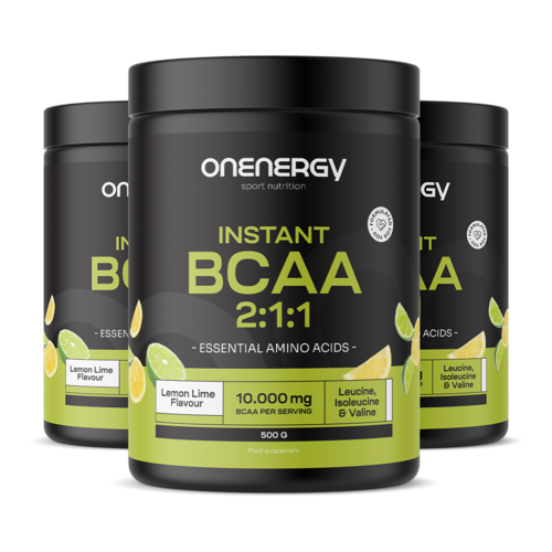 3x BCAA 2:1:1 – citron-citron vert, ensemble 1500 g