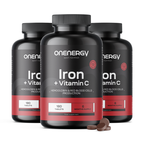 3x Fer + vitamine C, ensemble 540 comprimés