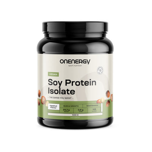 Isolat de protéines de soja végétalien – noisette, 1000 g
