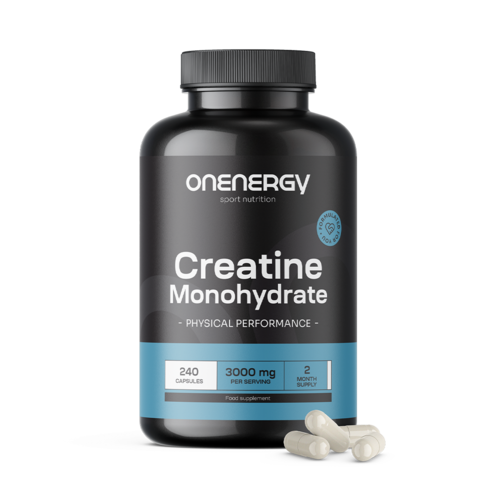 Créatine monohydrate 3000 mg, 240 gélules