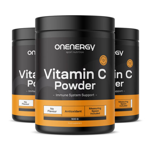 3x Vitamine C en poudre, ensemble 1500 g
