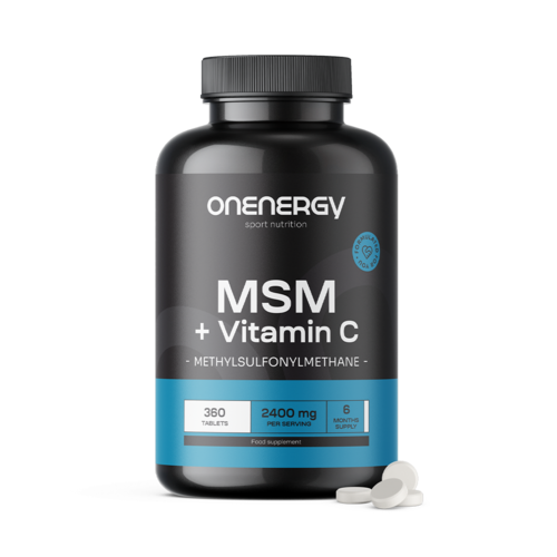 MSM 2400 mg - avec vitamine C, 360 comprimés