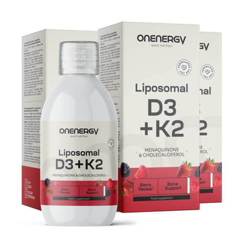 3x Vitamine D3 + K2 liposomale, ensemble 750 ml