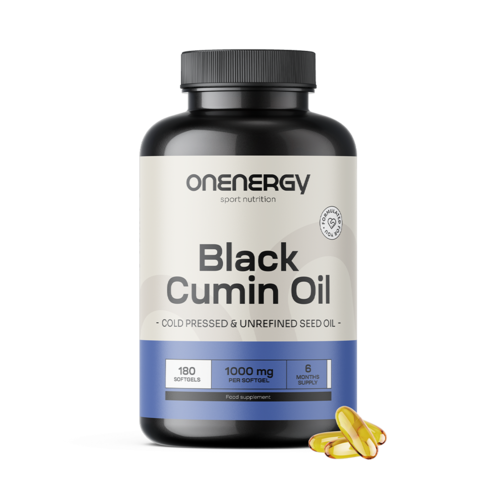 Huile de cumin noir 1000 mg, 180 gélules molles