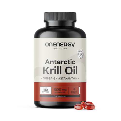 Huile de krill 1200 mg, 180 gélules molles