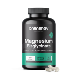 Bisglycinate de magnésium 300 mg, 180 gélules